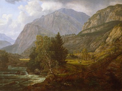 Vista di Fortundalen da Johan Christian Dahl